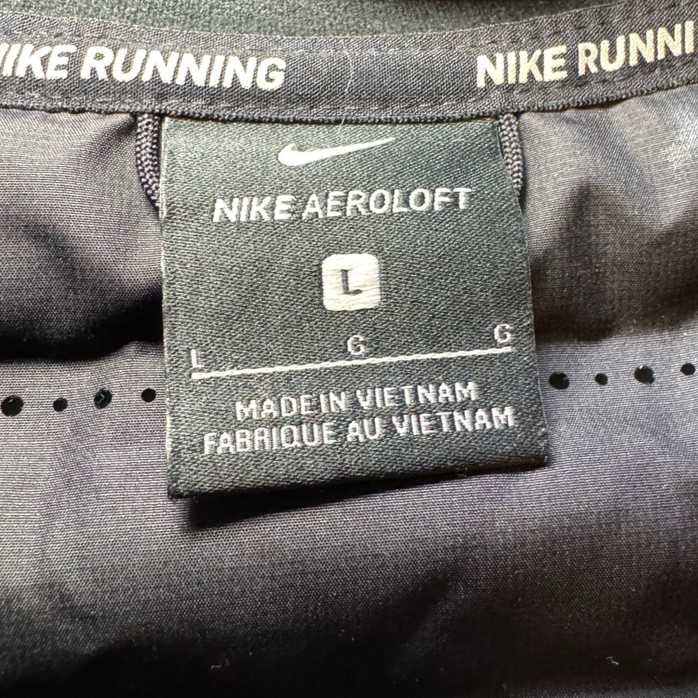 NIKE AEROLOFT GOOSE DOWN LONG SLEEVE HALF ZIP UP RUNNING TOP JACKET SIZE Large - Picture 7 of 14